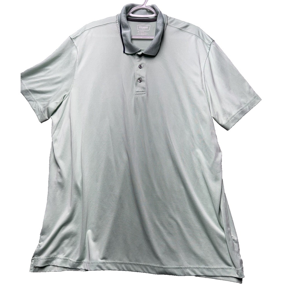 Foundry Supply Co Polo Golf Shirt Men's 2XLT !! All Over Cactus‎ Print Pocket